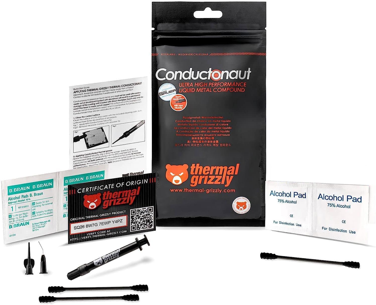 Thermal Grizzly Conductonaut Metal Liquido 1gr 73 W/mk