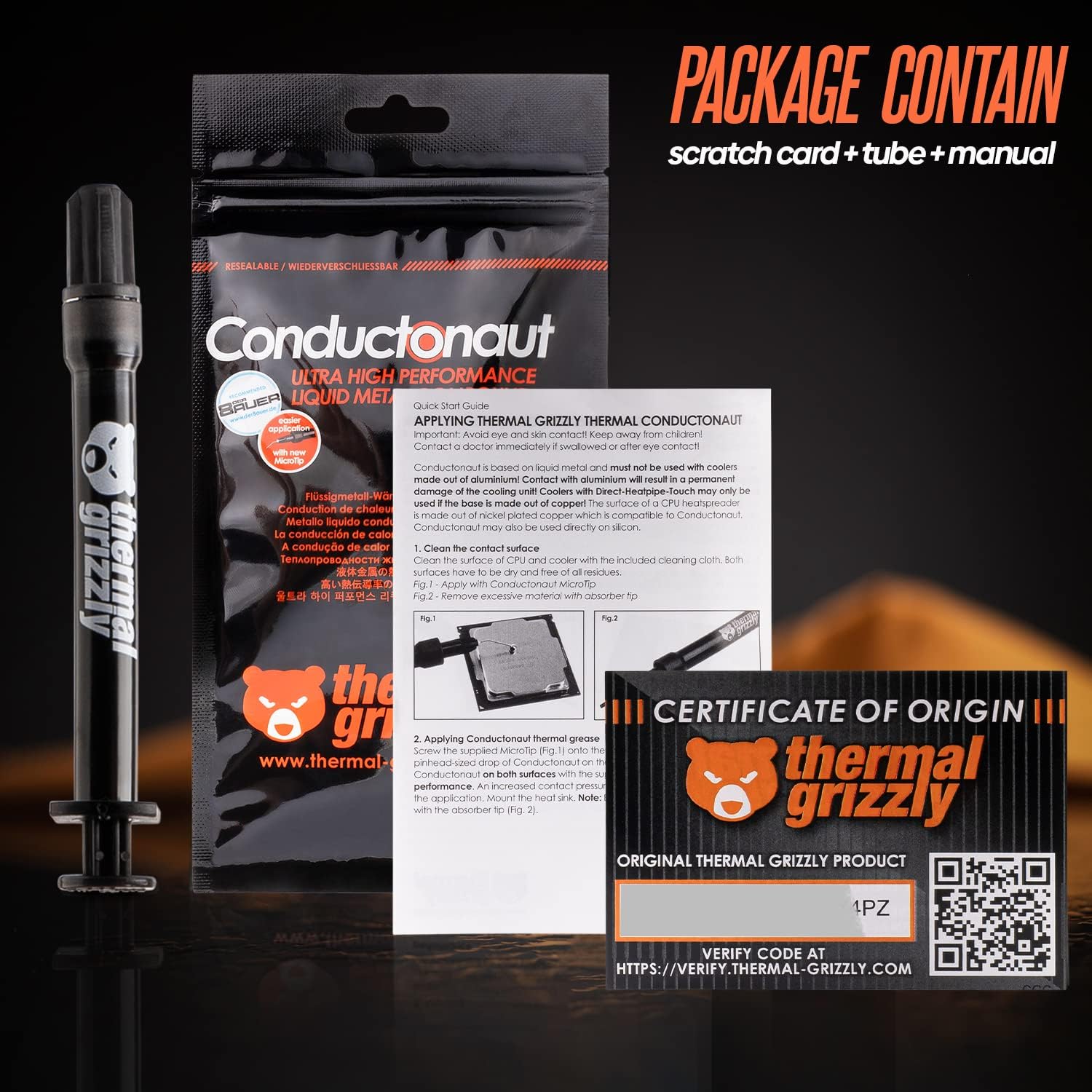 Thermal Grizzly Conductonaut Metal Liquido 1gr 73 W/mk - Image 5