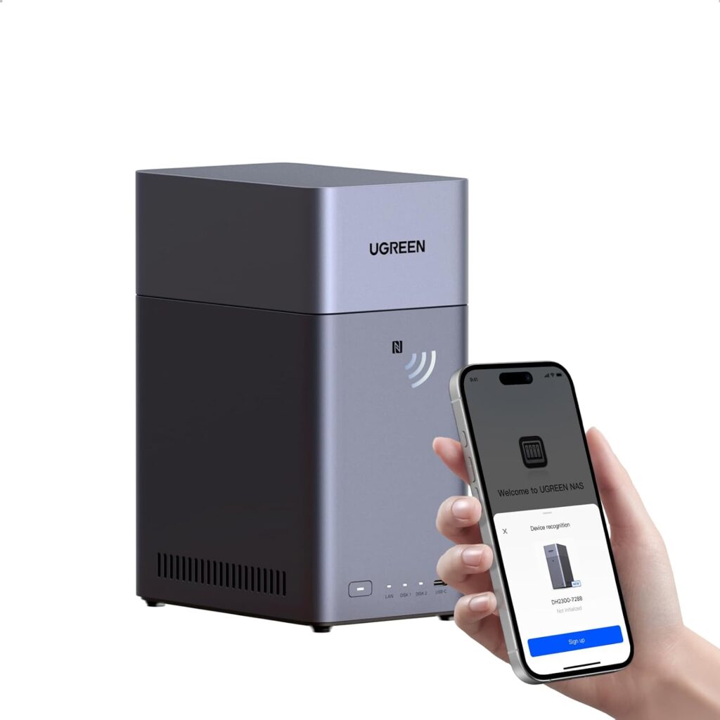 Ugreen Nasync Dh2300 4gb U 8gb Ram 32gb 2 Bahías Sata Gris
